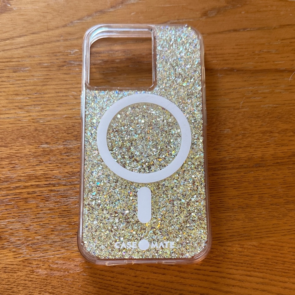 Case-Mate Glitter Phone Case with MagSafe for iPhone 13 Pro - Gold